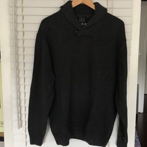 Gray Shawl Collar Sweater- NEVER Worn